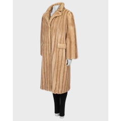 Liska Brown Mink Fur Coat XXL
