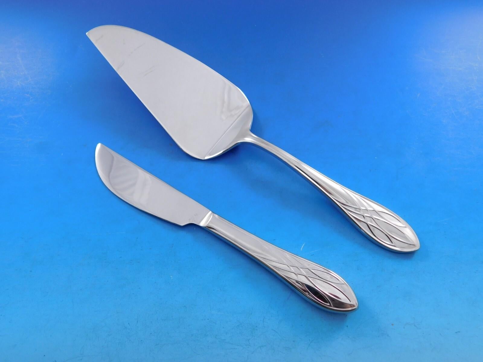 20ième siècle Lismore by Waterford Ensemble de couverts en acier inoxydable pour 6 Service 35 pièces Dîner en vente