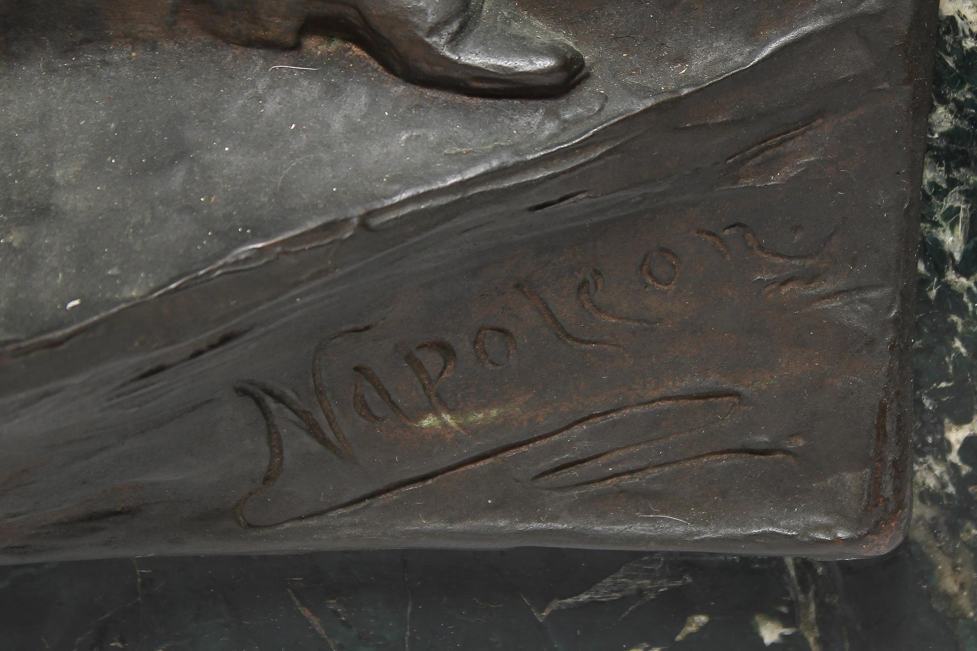 Neoclassical Lisney Banks Bronze Plaque of Napoleon Bonaparte