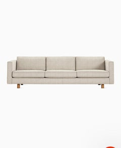 Lispenard Sofa by Herman Miller in Cream Upholstery & Walnut Legs