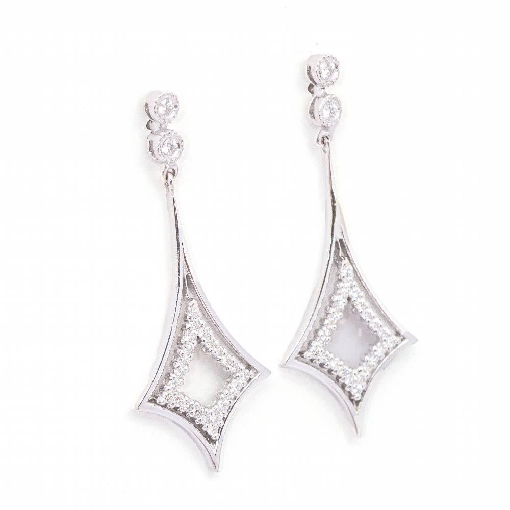 LISS Earrings in Gold and Diamonds In New Condition For Sale In BARCELONA, ES