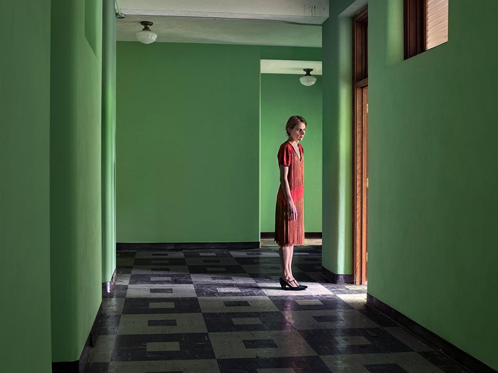 Lissa Rivera Portrait Photograph - Green Corridor