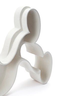 Oggetto decorativo Lissom in ceramica smaltata bianca di Ain Choi