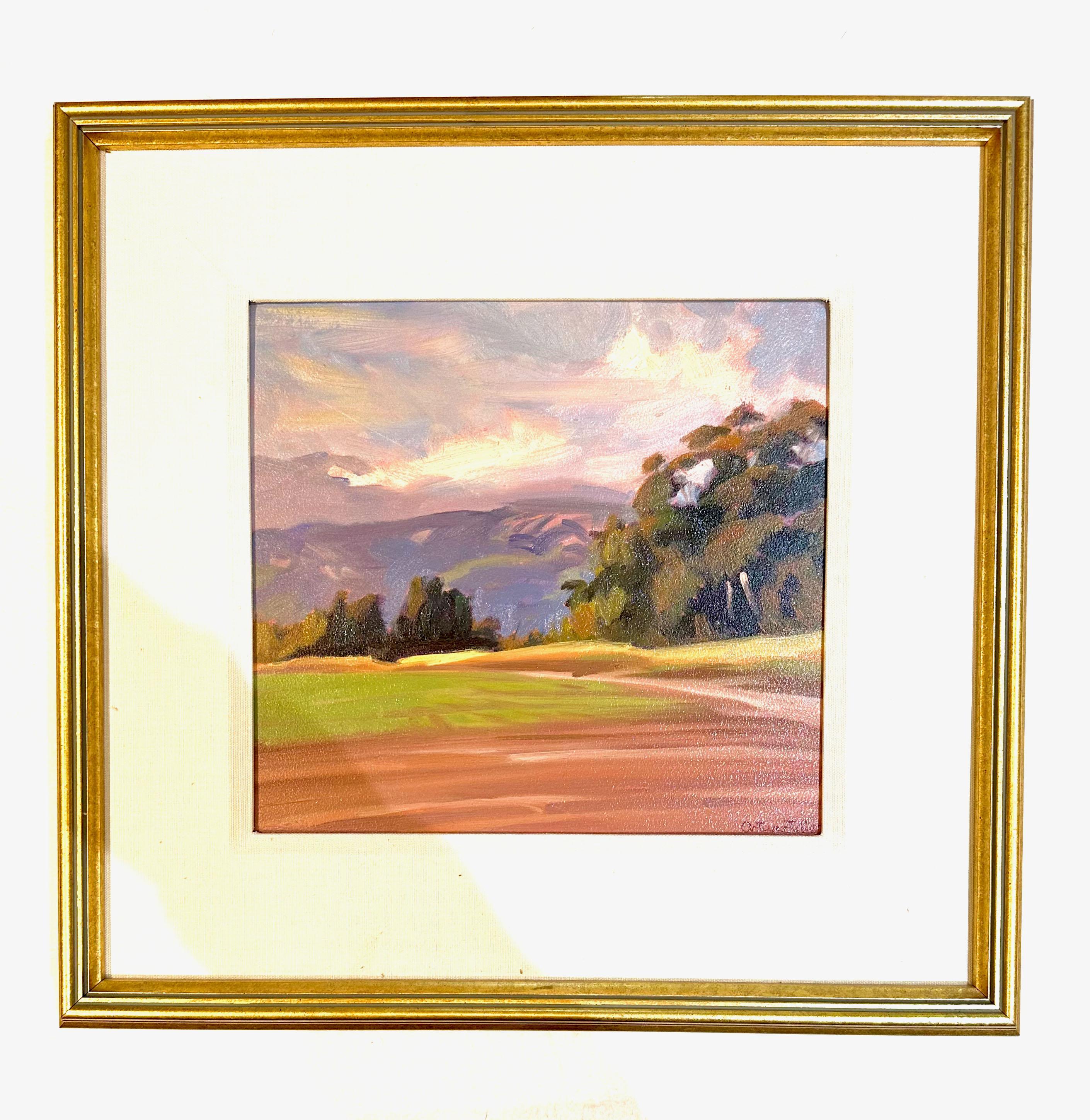 Fine XX secolo Elenco degli artisti americani Arturo Tello PaesaggioPittura ad olio in vendita