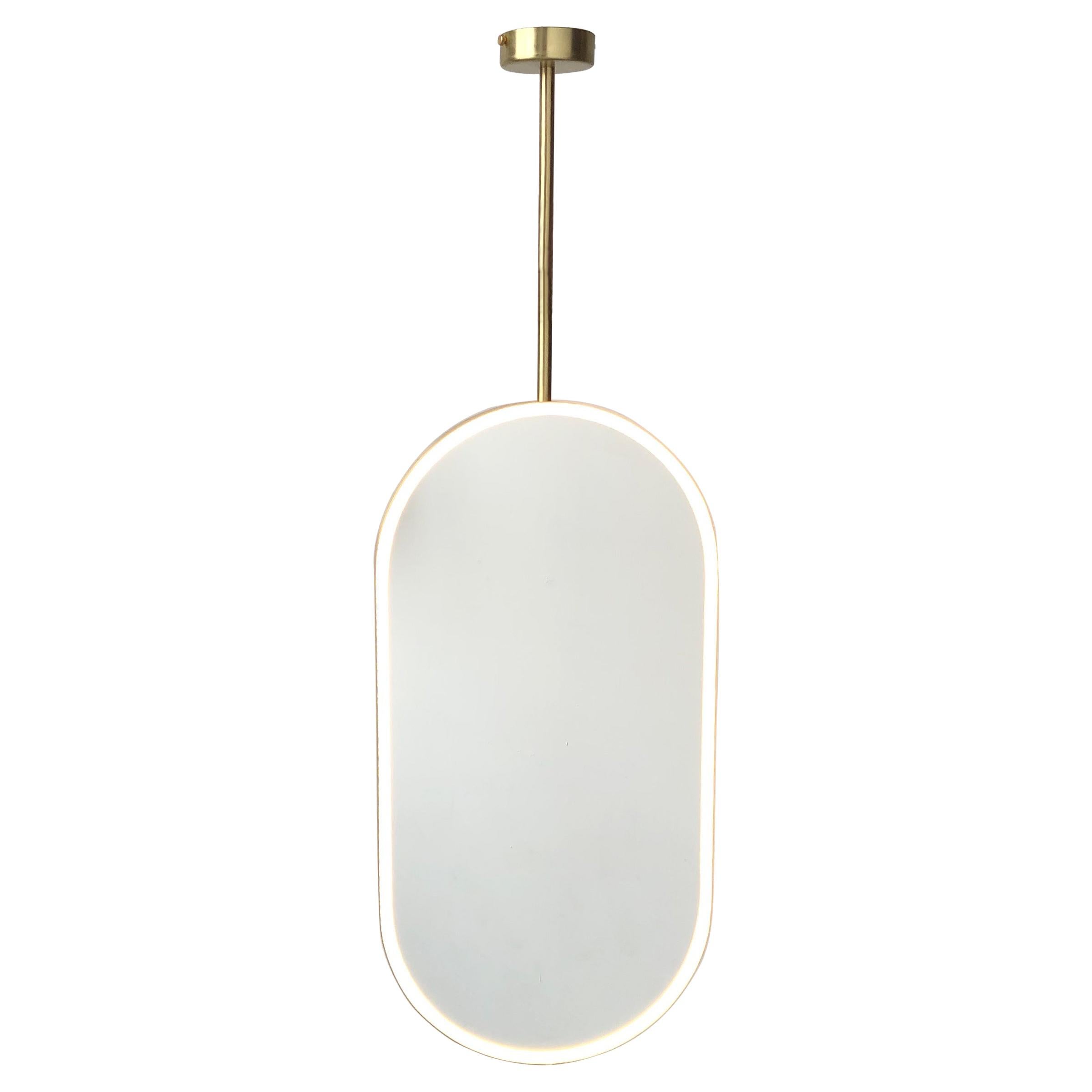 Liste pour un miroir sur mesure pour Anne Capsula suspendue Finition cadre noir mat