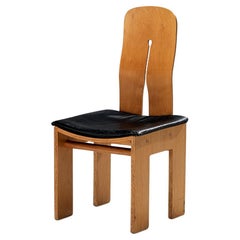 Listing for A: Carlo Scarpa for Bernini Dining Chair in Walnut and Leather