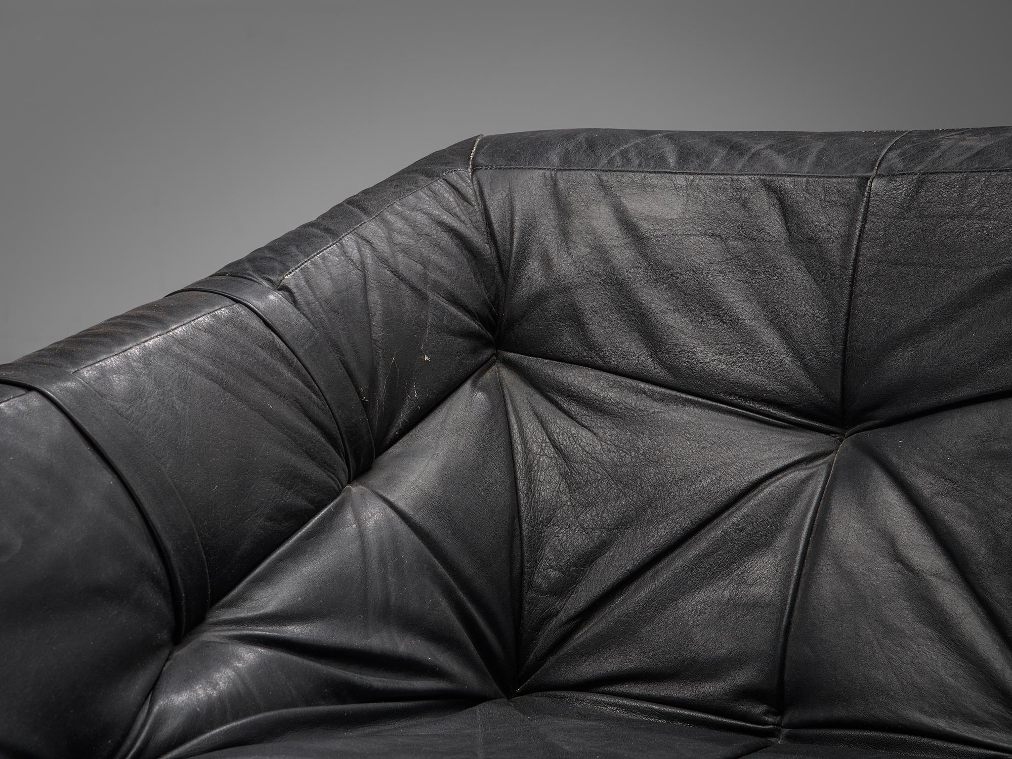 Mid-Century Modern Listing for Anisa, Lounge Chairs by Percival Lafer in Original Black Leather
