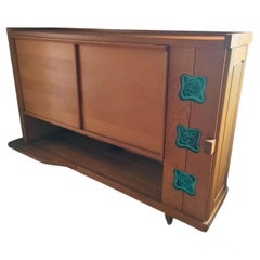 Inserzione per C: Buffet Guillerme & Chambron in Oak con dettagli in ceramica