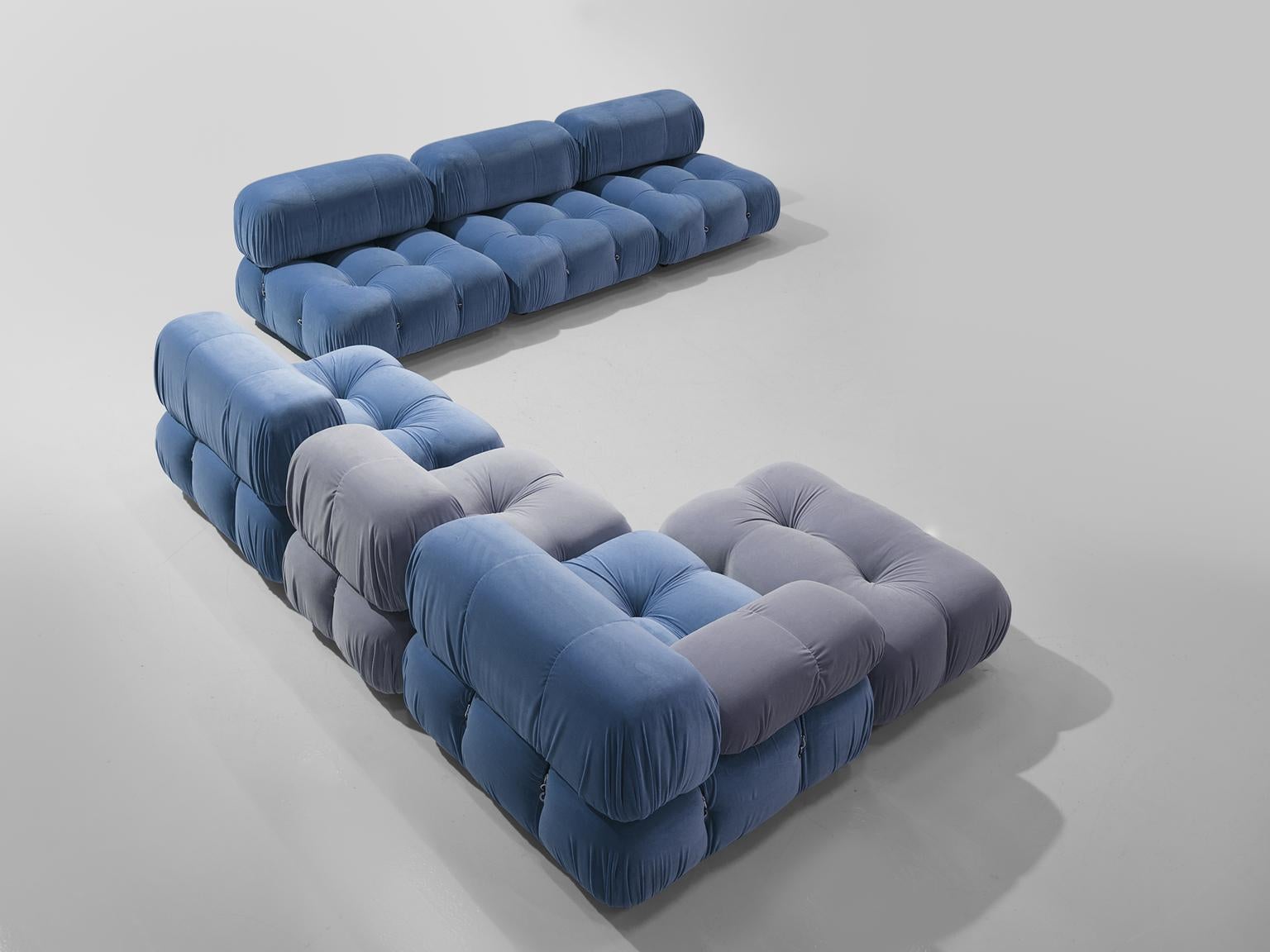 Mario Bellini, large modular 'Cameleonda' sofa in 
