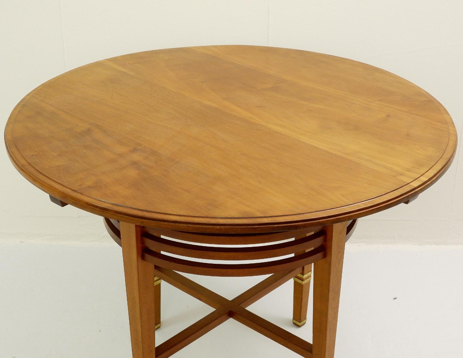 Liszt Table by Gustave Serrurier Bovy, Mahogany and Brass, 1900s For Sale 2