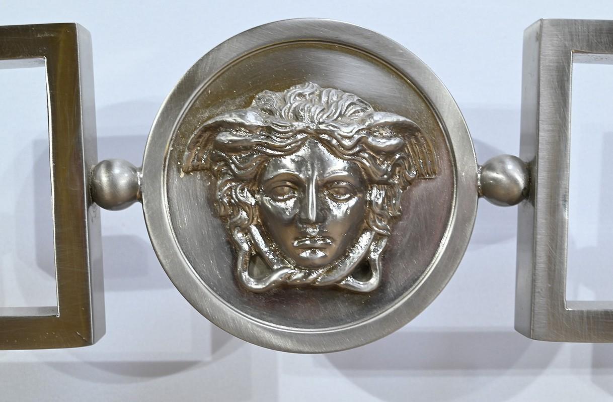 Letto matrimoniale in acciaio inox, Versace - 1950 In condizioni buone in vendita a HÉRIC, FR