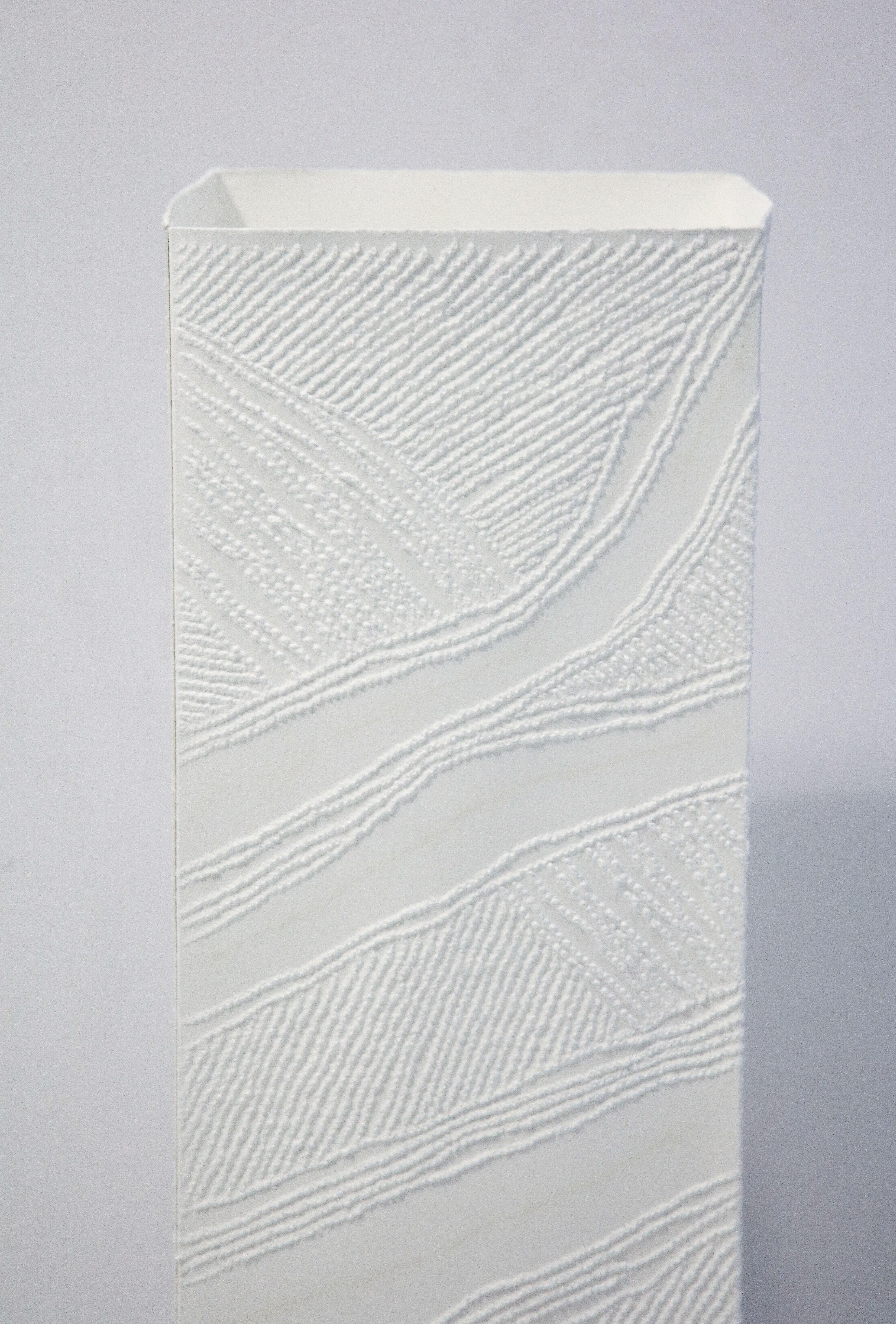 Fruitwood Lit Paper Sculpture by Antonin Anzil, France, 2018
