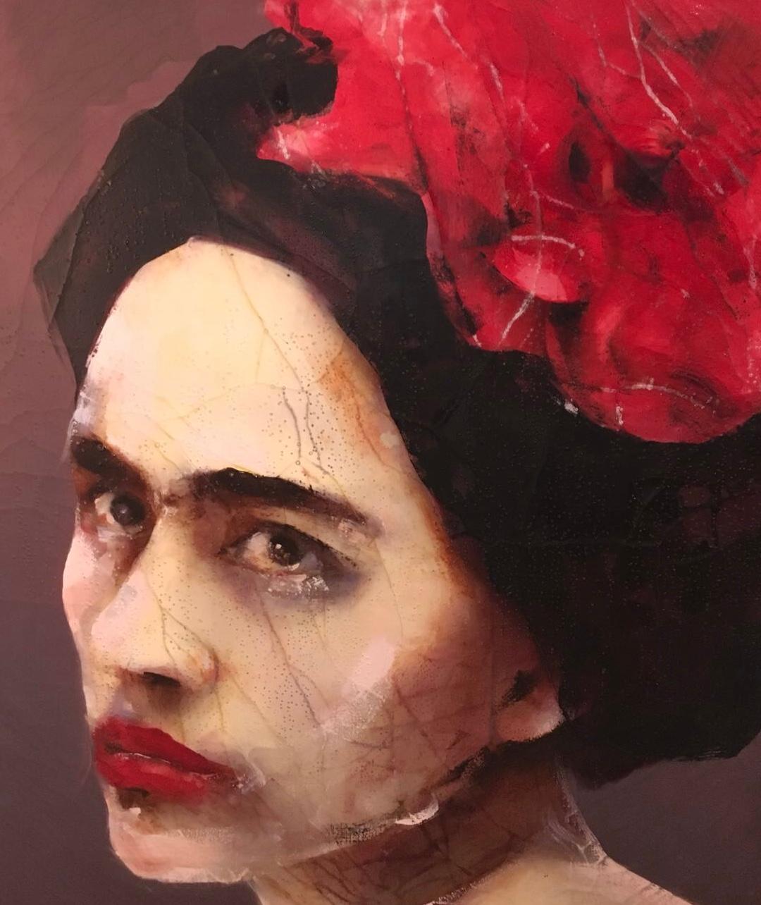 Lita Cabellut Portrait Painting - Frida Kahlo
