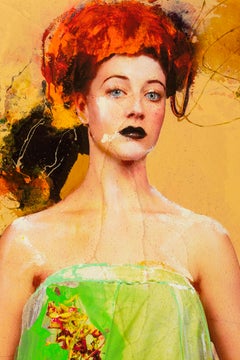Color of Dew 02, Lita Cabellut, 2019, Ed. 20, Gliceé intervened by the artist