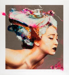 Coral Flowers, Lita Cabellut, 2019, Ed. 20, Gliceé intervened by the artist