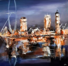 London Eye 1712, landscape, cityscape, London art
