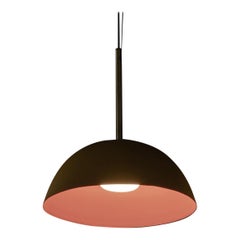 Lampada a sospensione Lita con paralume a ciotola e vetro opalino di Nuumbra