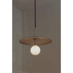 Lita Pendant Light with Plate-Type Shade & Opal Glass by Nuumbra