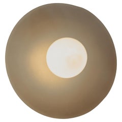 Lita Wall-Mounted Fixed Light in Brushed Brass with Opal Glass by Nuumbra