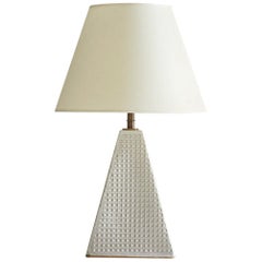 Litchfield Lamp, Ceramic Sculptural Table Lamp by Dumais Made