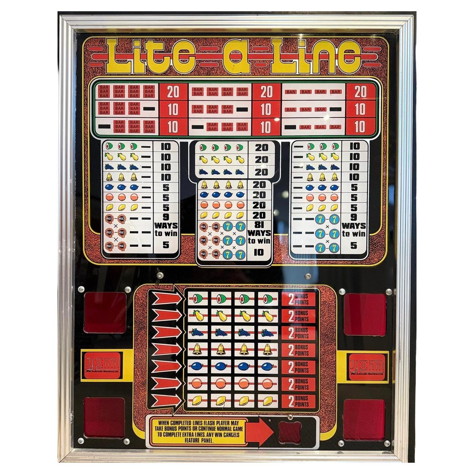 Lite-a-Line Upcycled Casino / Gaming Artwork / Wallart For Sale
