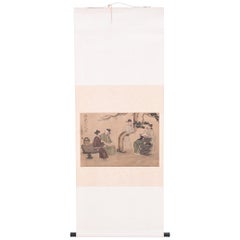 "Literary Gathering" Chinese Scroll Painting