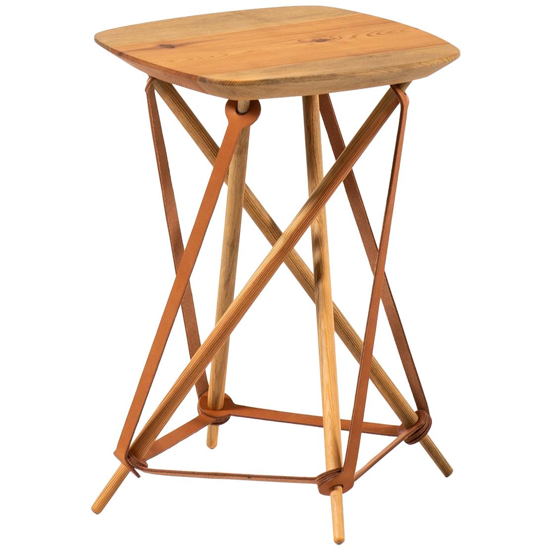 Lith Lith Lundin Stool / Side Table Produced in Sweden For Sale