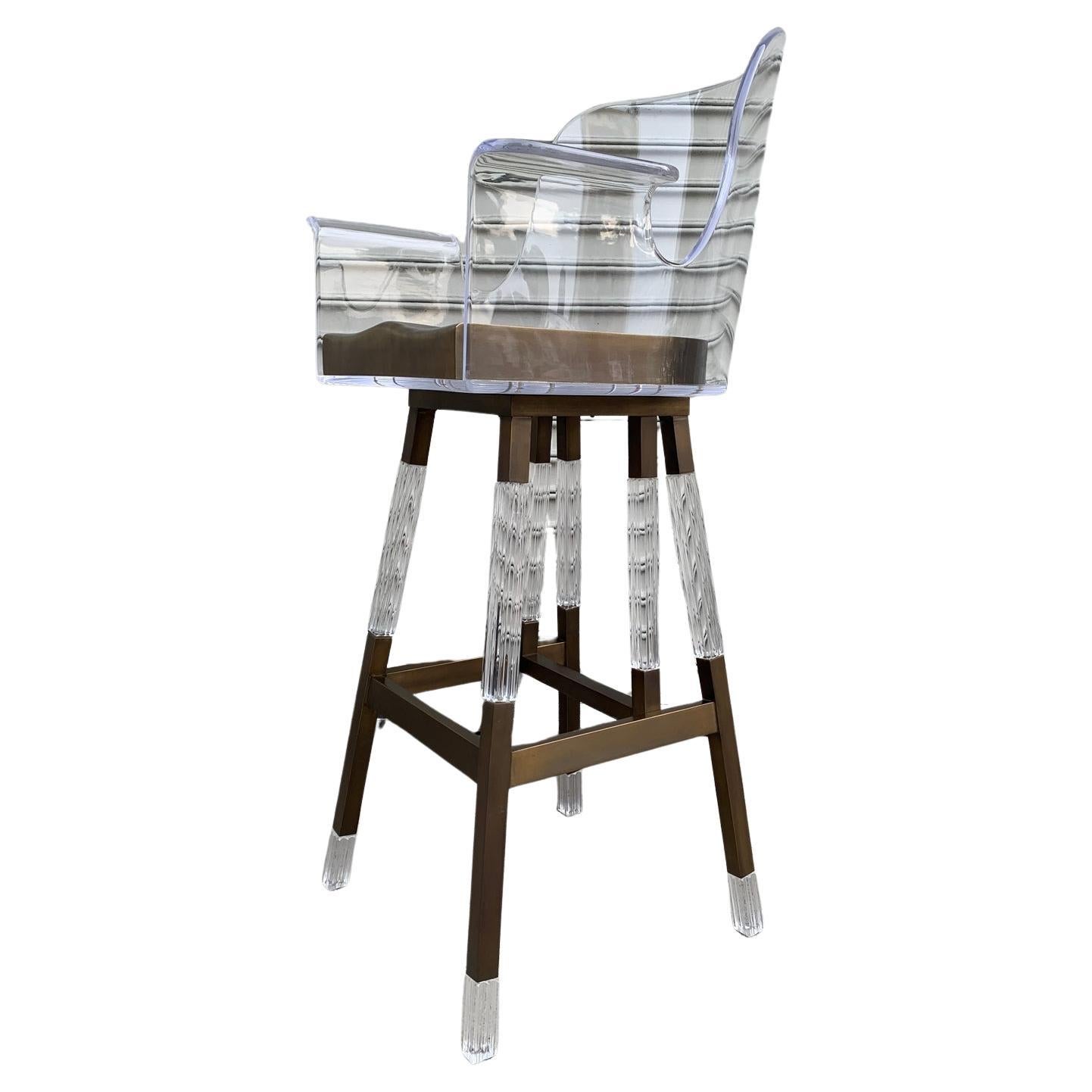 Magnifique tabouret de bar conçu et fabriqué par Amparo Calderon Tapia et faisant partie de la collection 