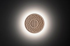 LITHEA/Corbulas 60 Wall Light in Three-Dimensional Stone Panel by Pierluigi Piu