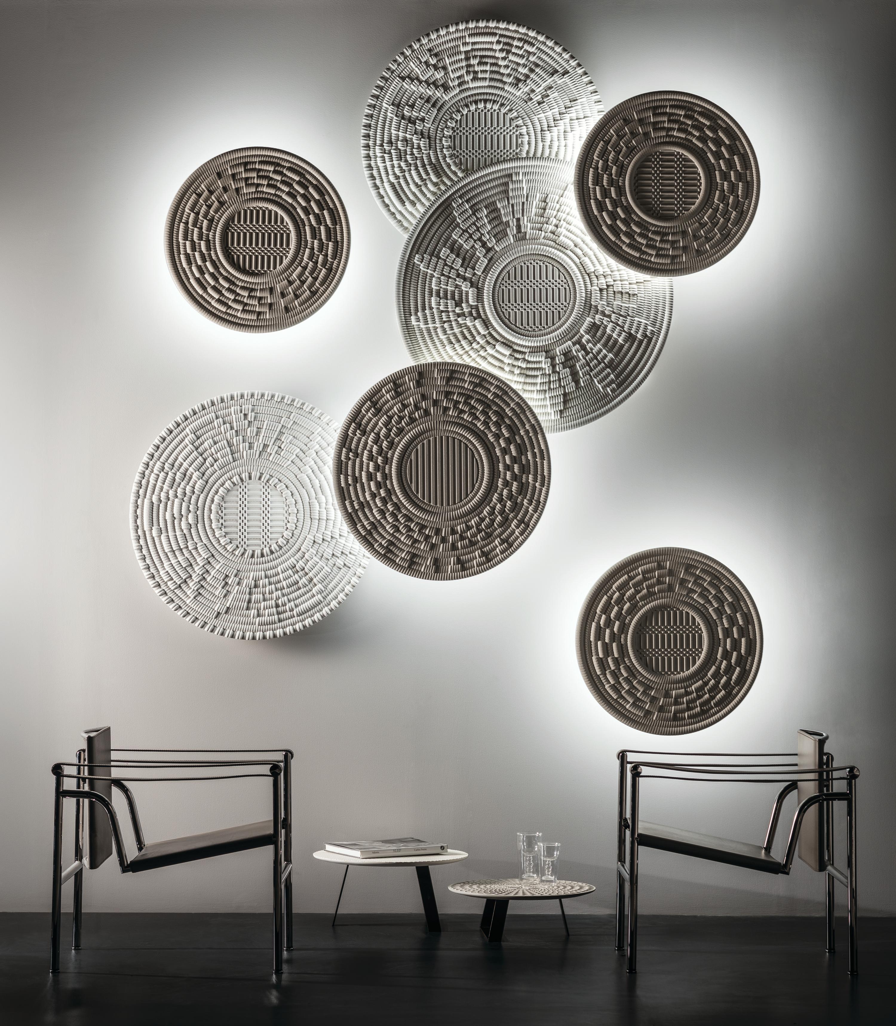 Lampe murale LITHEA/Corbulas 60 en panneau de pierre tridimensionnel de Pierluigi Piu en vente 1