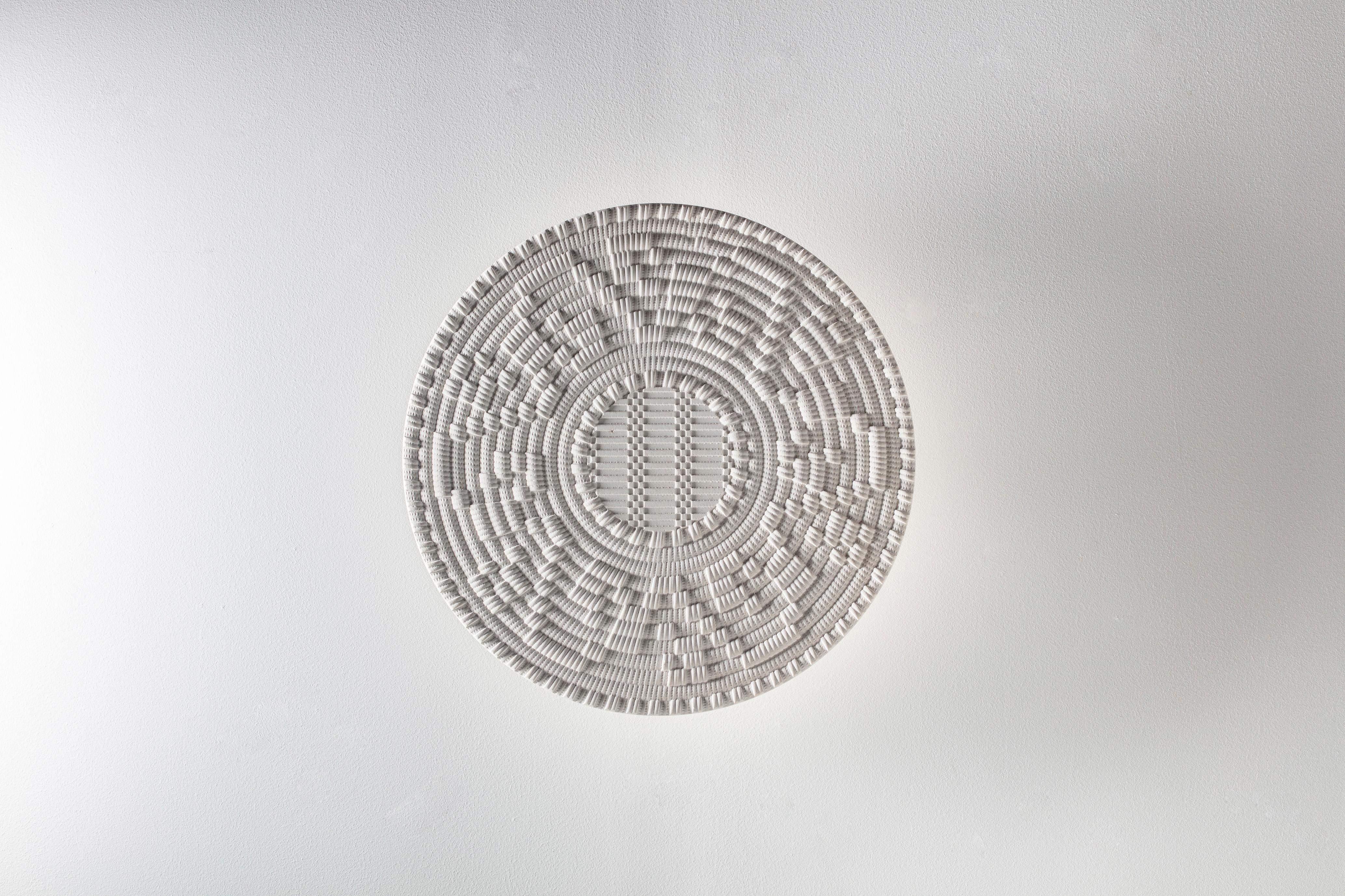 Modern LITHEA/Corbulas 90 Wall Light in Three-Dimensional Stone Panel by Pierluigi Piu For Sale