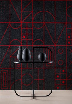 Lithea / Etna Vases 3 by Martinelli Venezia Lava Stone Back White