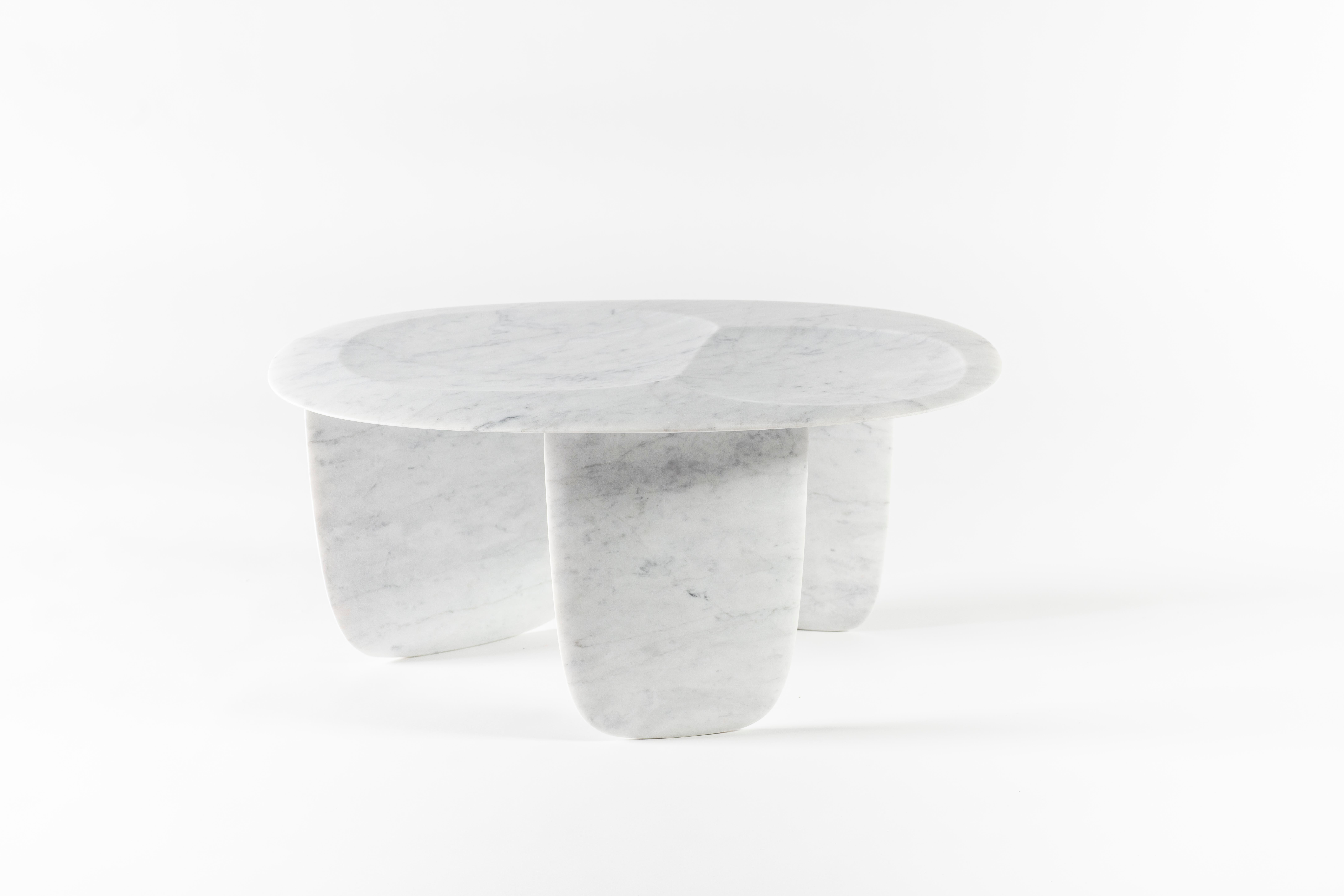 Modern Lithea / Sesi B Coffee Table Designed by Martinelli Venezia Studio Marble White For Sale