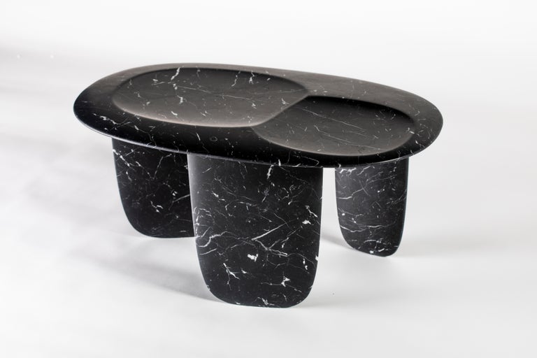 Lithea / Sesi B Coffee Table Designed by Martinelli Venezia Studio Marble White In New Condition For Sale In Patti, IT