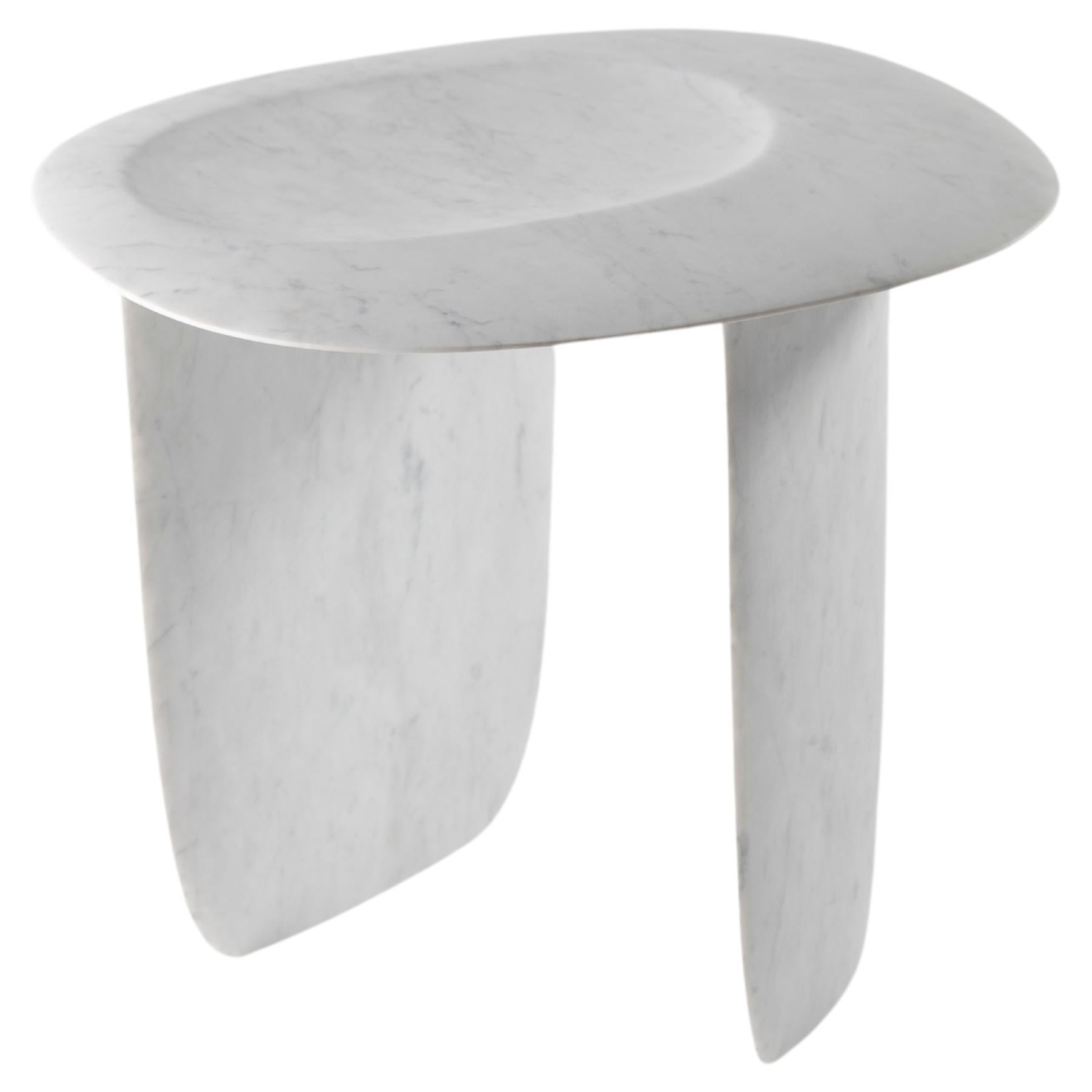 Lithea / Sesi C Coffee Table by Martinelli Venezia Marble Stone White Black 