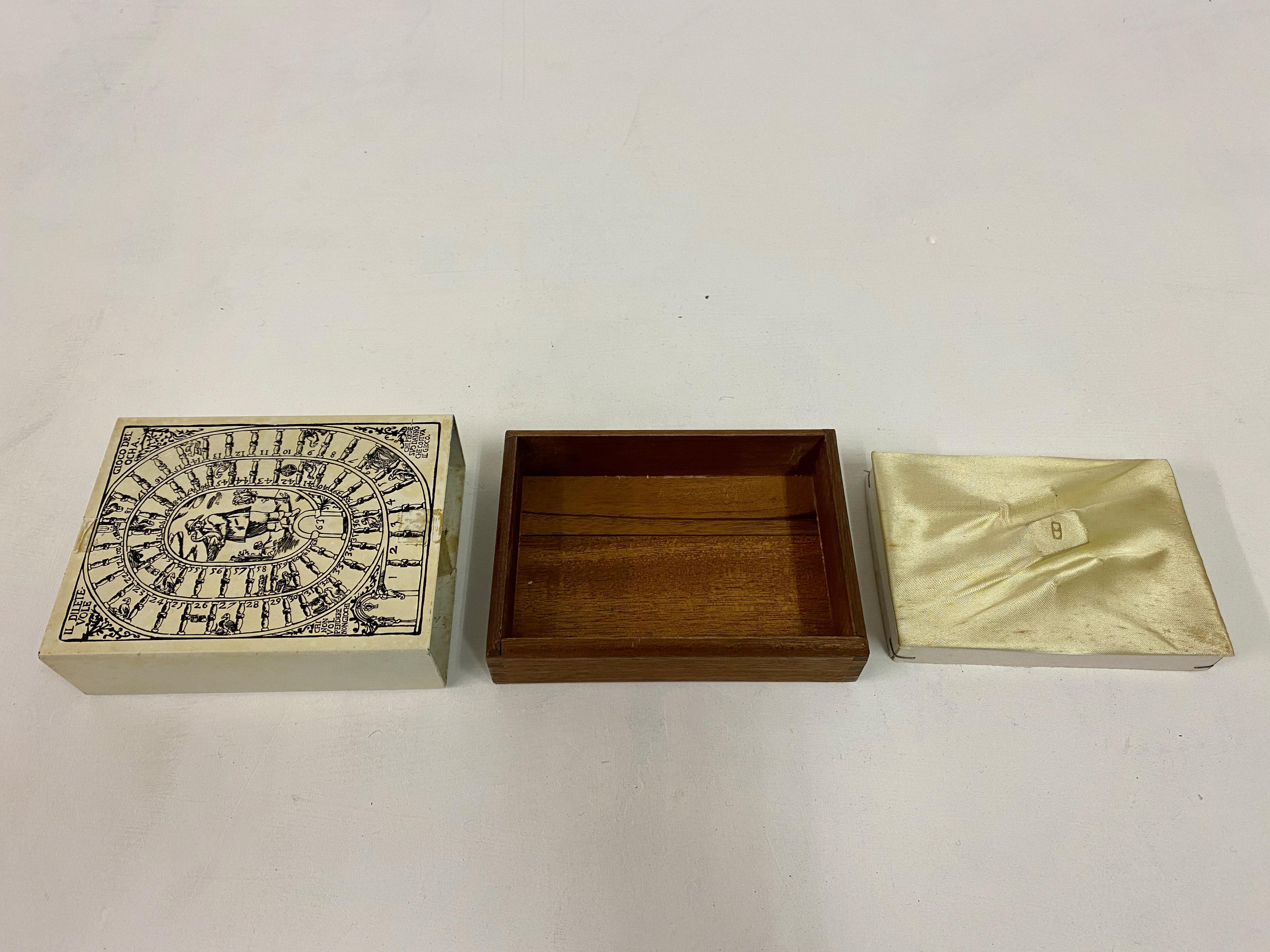 Litho Printed Storage Box in the Style of Fornasetti 2