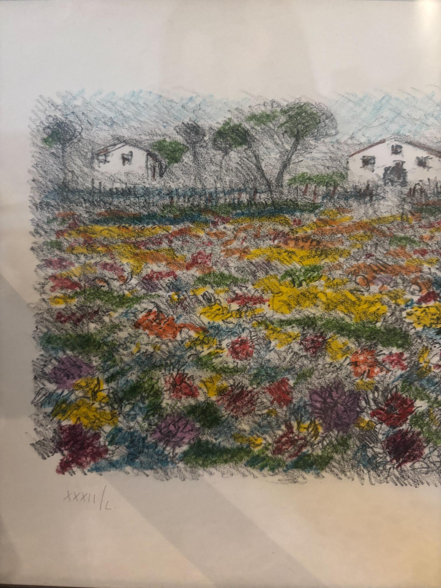 Lithographie intitulée 
