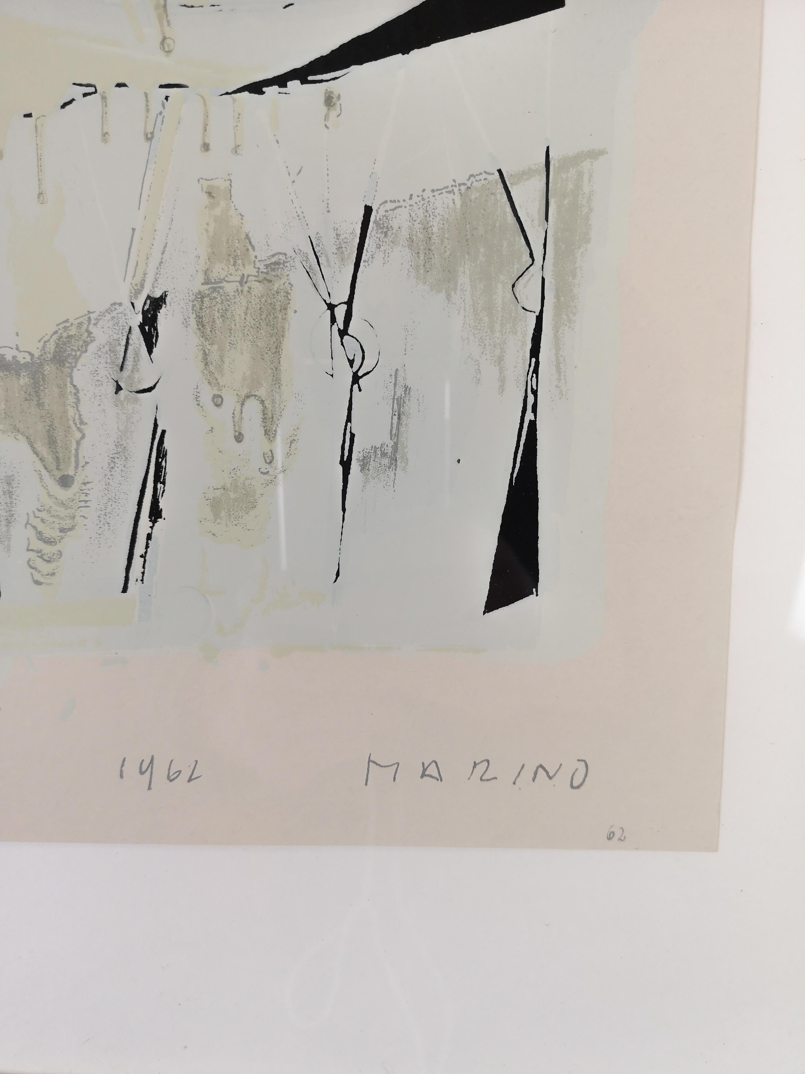 Lithograph after a Drawing by Marino Marini In Good Condition In Hillringsberg, SE