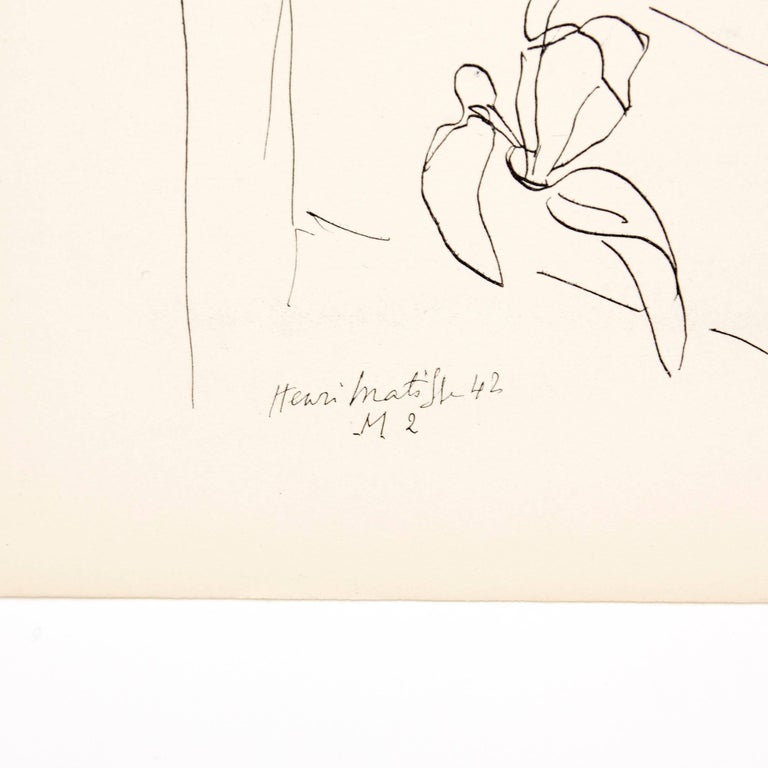 Lithograph or plate from the book Dessins: Themes et Variations.
Edited by Martin Fabiani (Paris) in 1943.

In good original condition.

Henri Matisse (1869-1954) was a French artist, known for both his use of color and his fluid and original
