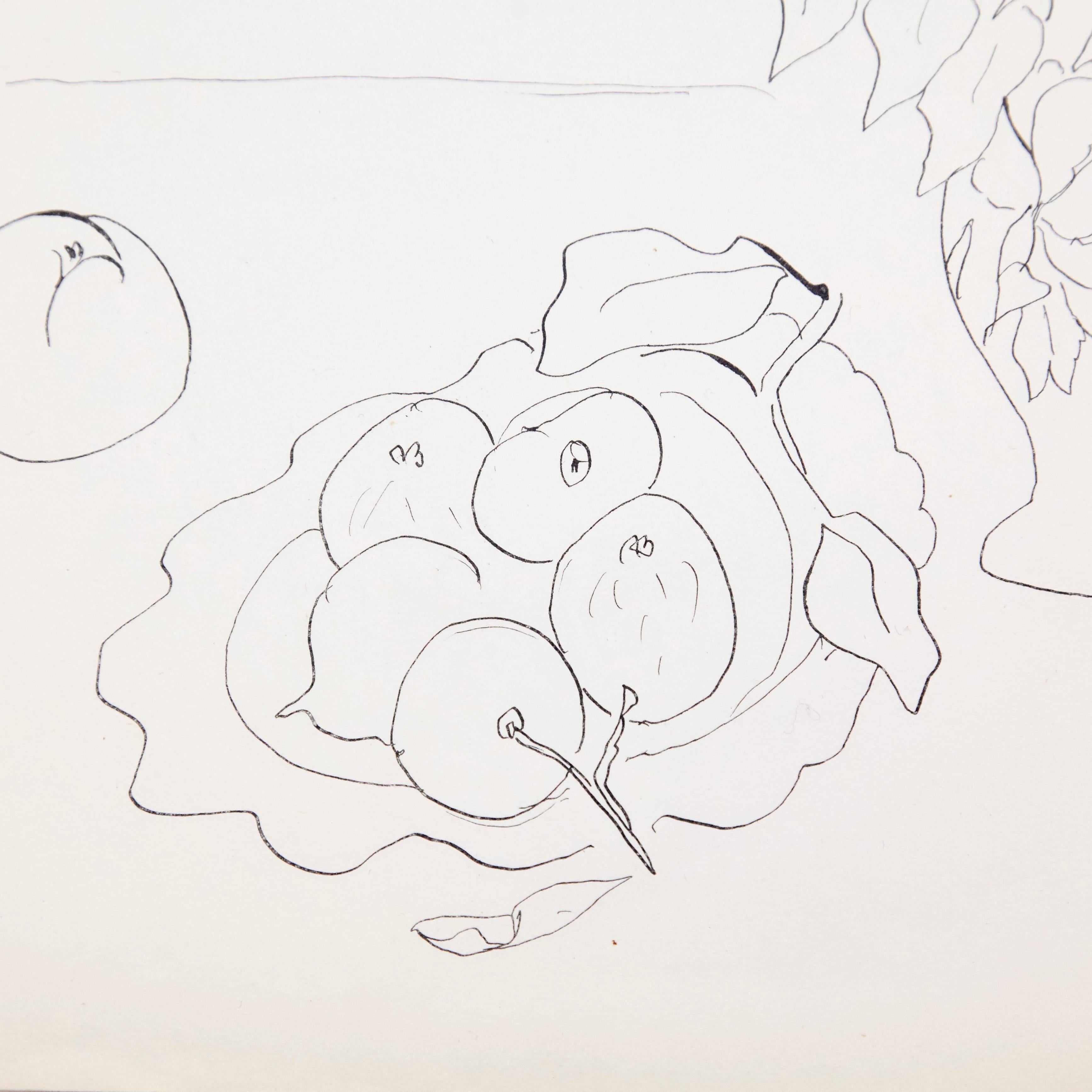 French Lithograph After Original Matisse Drawing