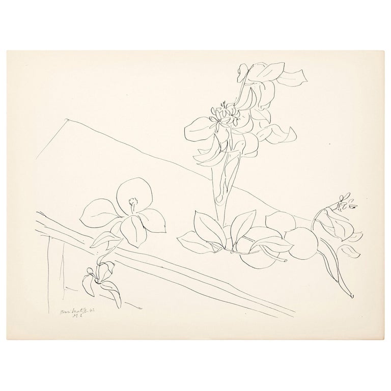 Lithograph after Original Matisse Drawing For Sale