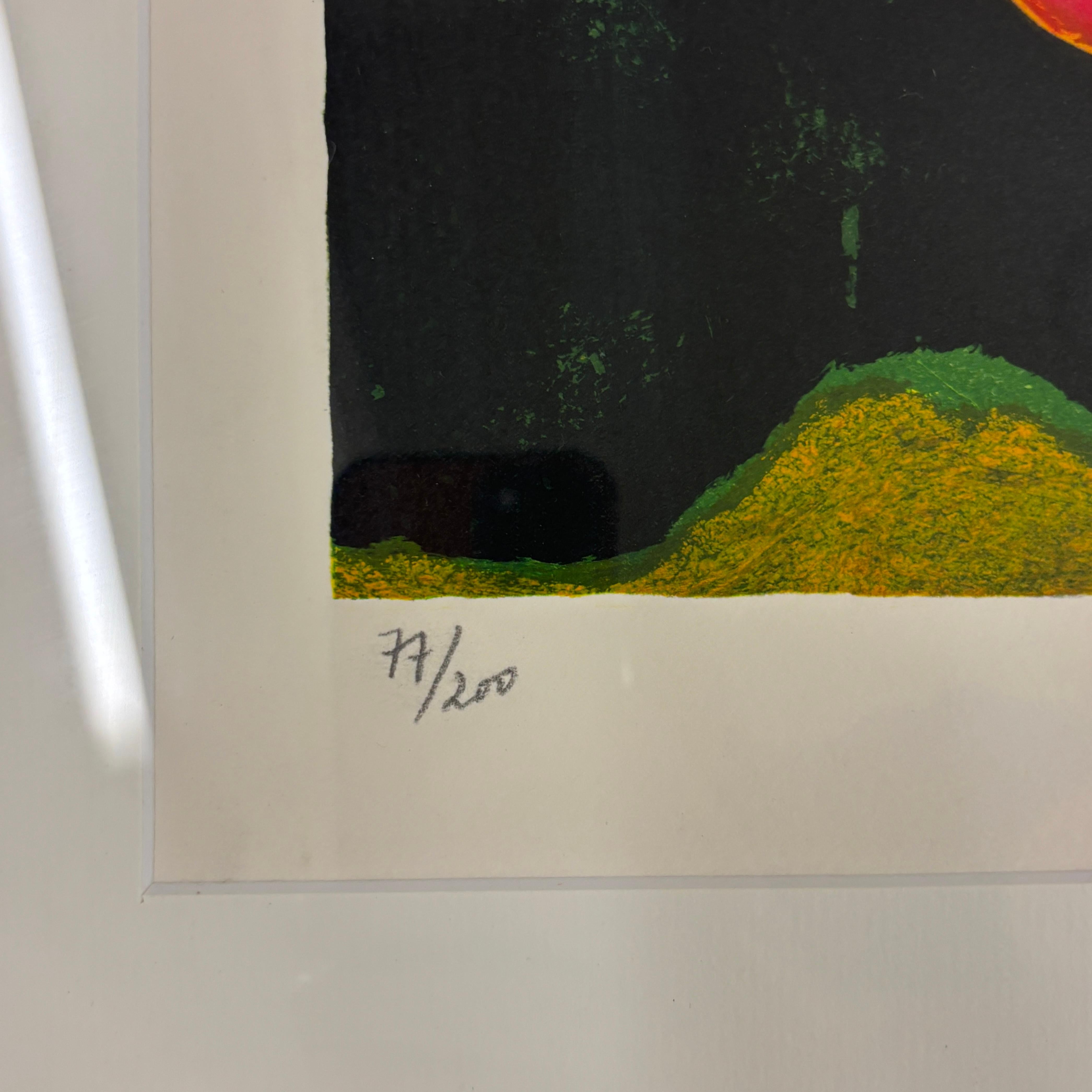 20ième siècle Lithographie de Corneille, 1994 Édition limitée à 77/200, signée à la main en vente