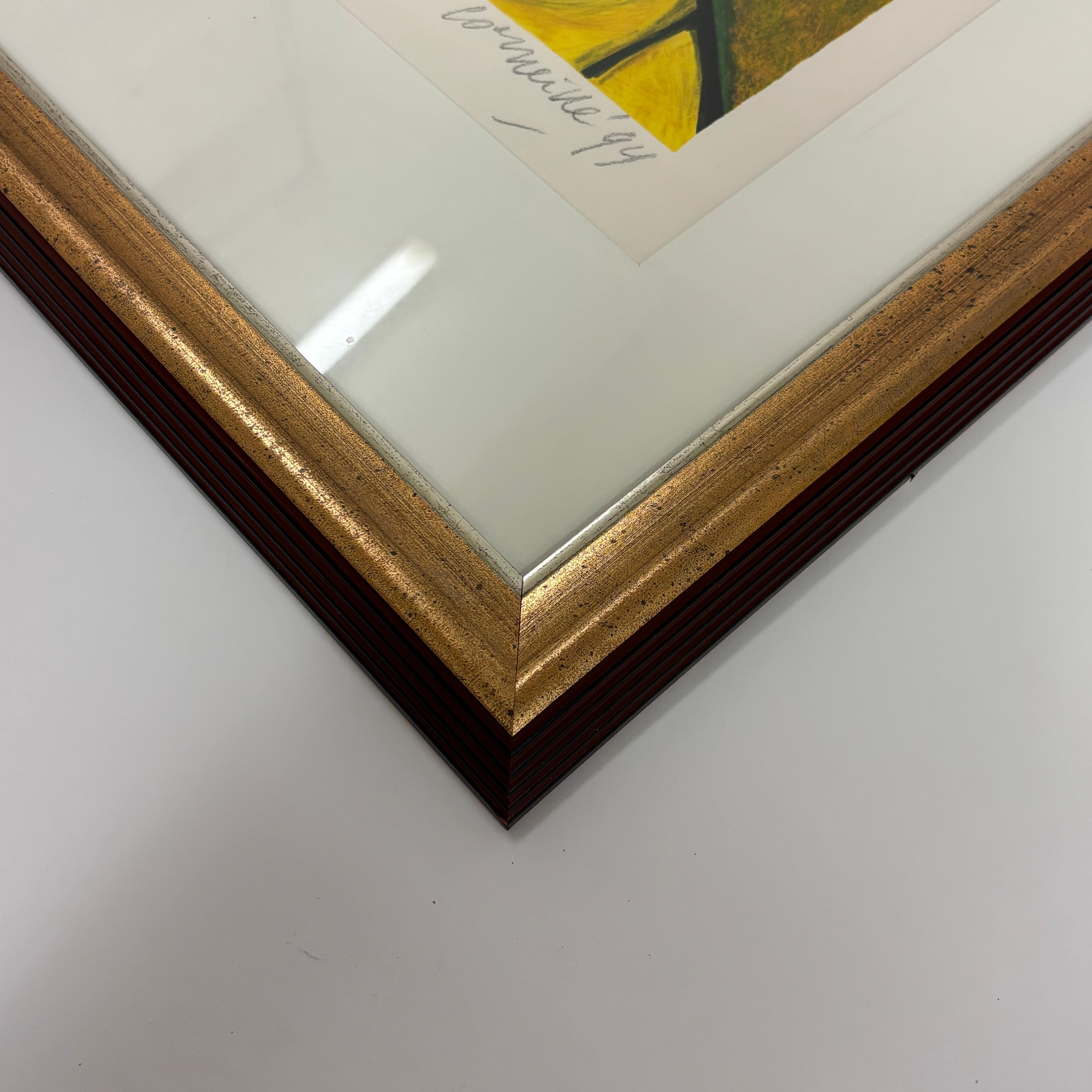 Plexiglas Lithographie de Corneille, 1994 Édition limitée à 77/200, signée à la main en vente