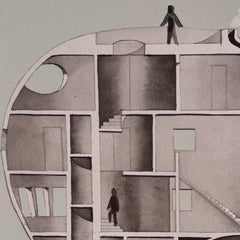 Lithograph by François-Xavier Lalanne – *Les Nouveaux Constructeurs*, 1982