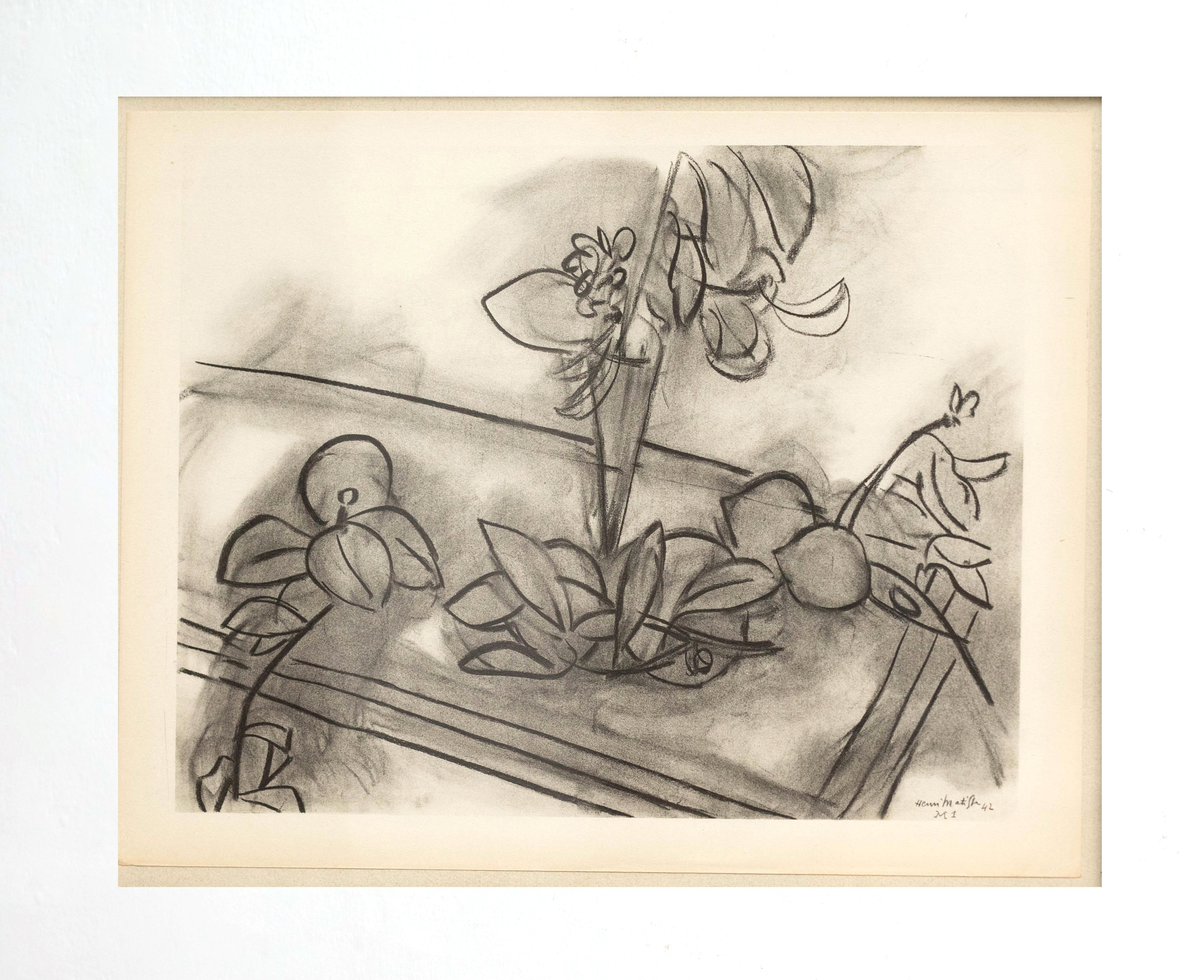 Mid-20th Century Lithograph by Henri Matisse Drawing