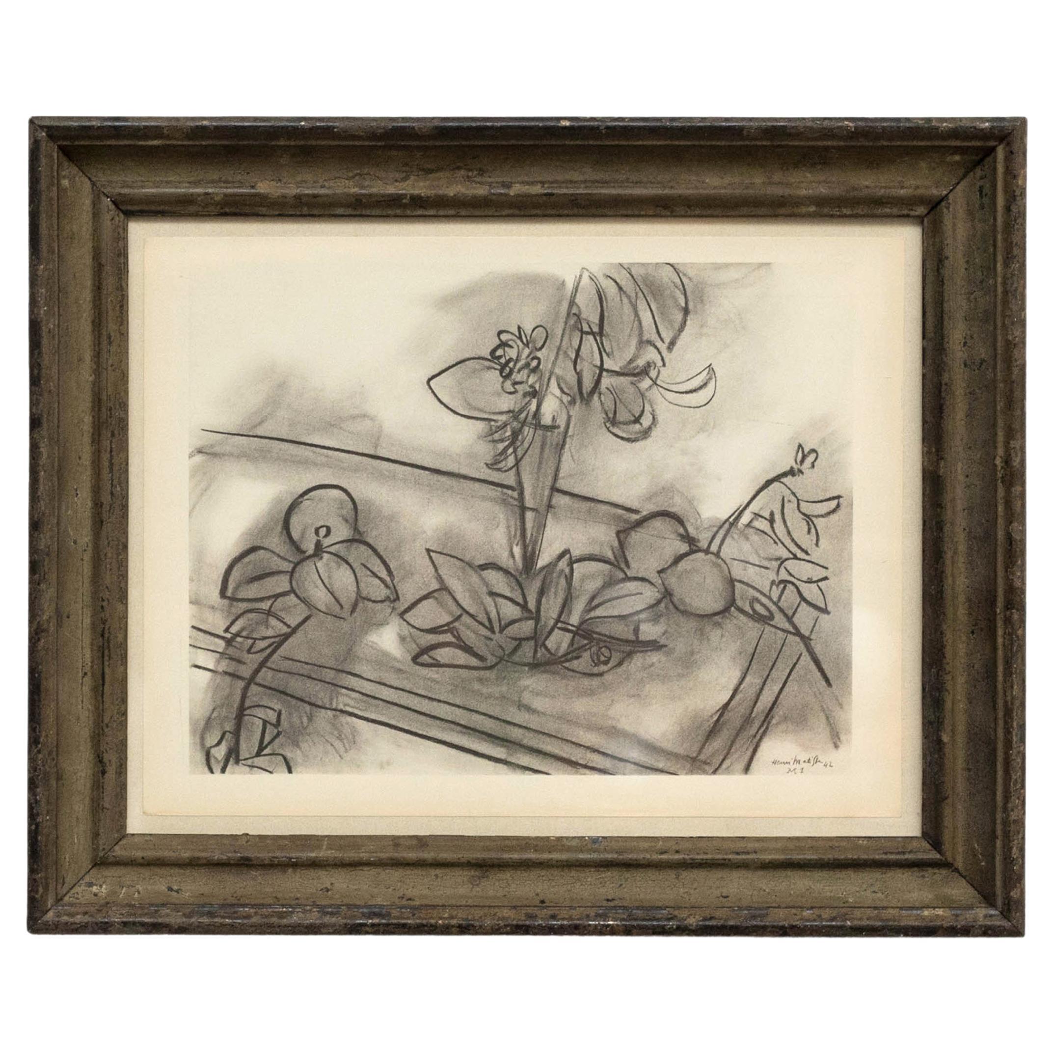 Lithograph by Henri Matisse Drawing