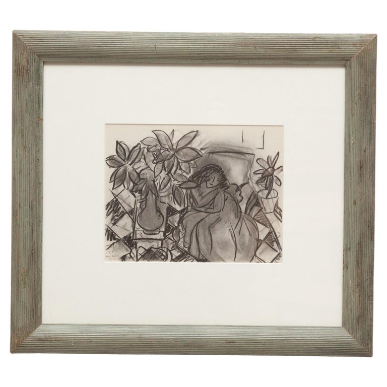 tevredenheid Gorgelen verdund Lithograph by Henri Matisse Drawing For Sale at 1stDibs