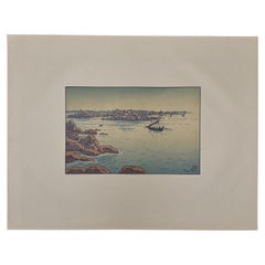 Lithograph by Henri Rivière “Le Beau Pays de Bretagne – Entrance to the Port of