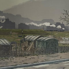 Lithographie de Henri Rivière - Paysages Parisiens