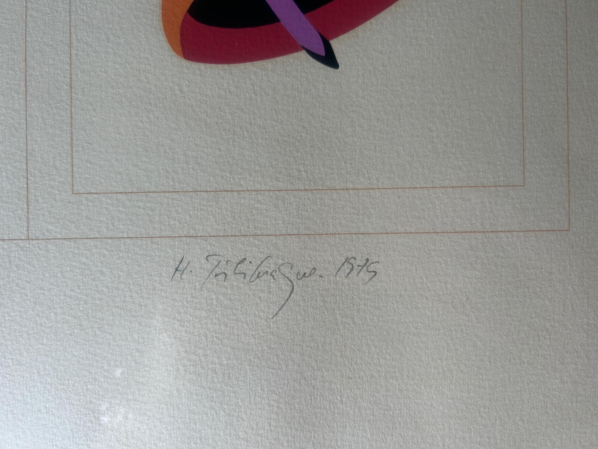 Fin du 20e siècle lithographie d'Hervé Télémaque 1974 en vente